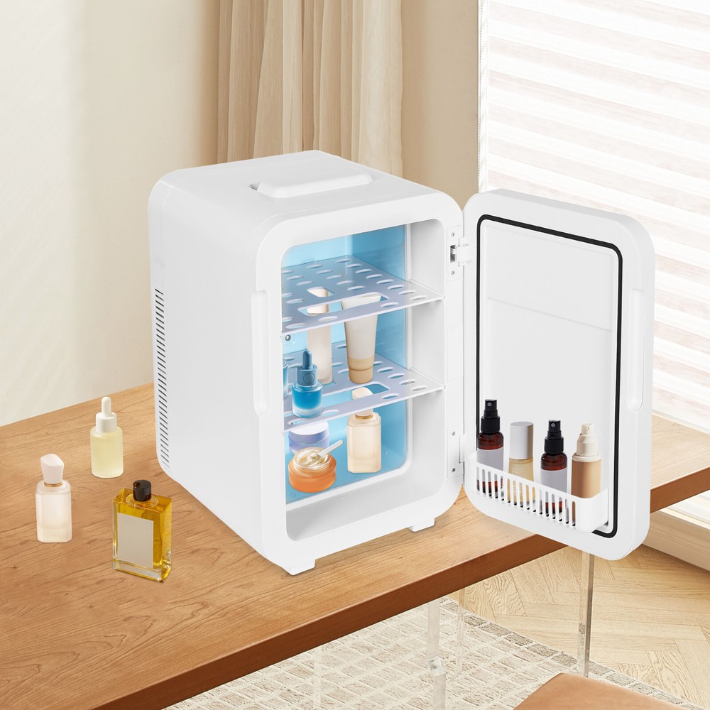 20L Mini Fridge Multifunctional Semiconductor Refrigeration Fridge Countertop US