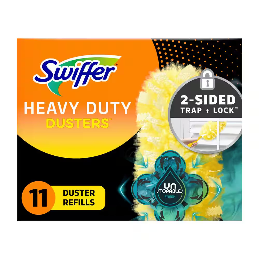360 Unstopables Multi-Surface Heavy-Duty Fresh Scent Microfiber Duster (11 Refil