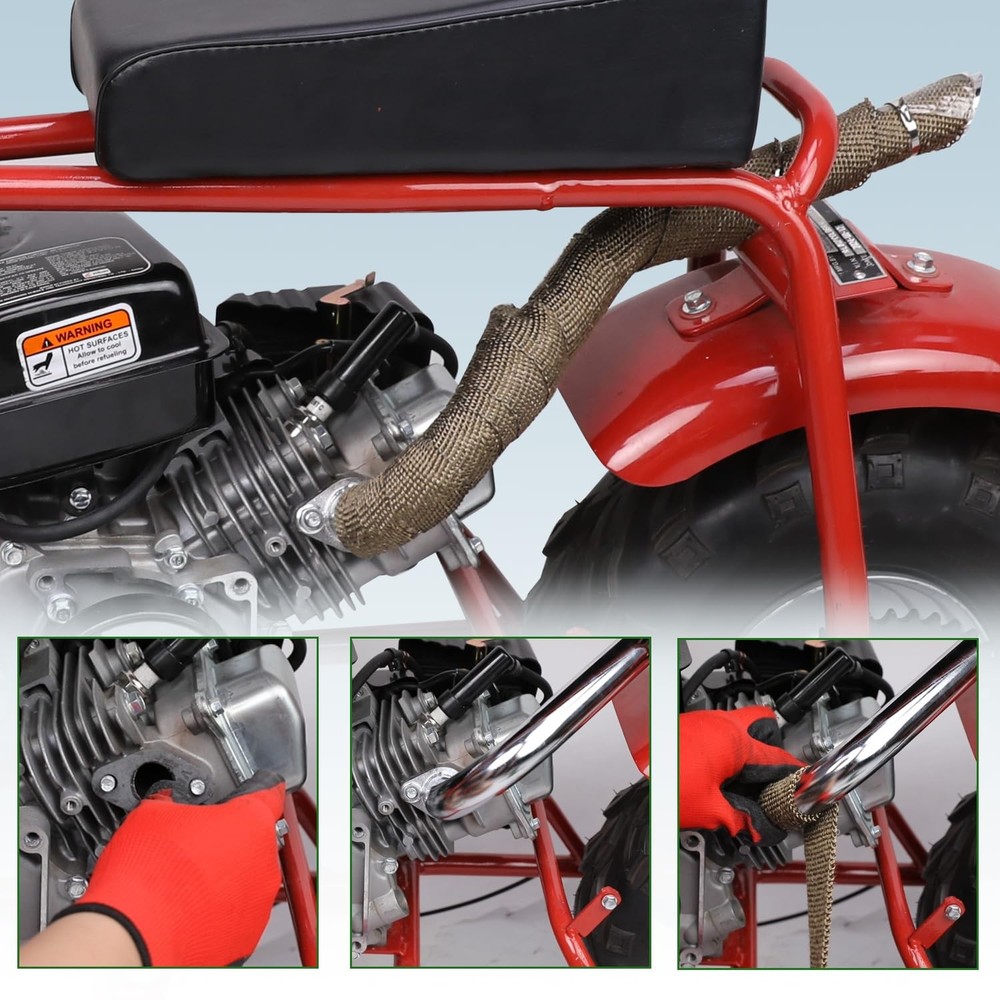 XIKOBY Upgraded Center Rear Exit Exhaust Pipe Compatible with Medium, Silver
