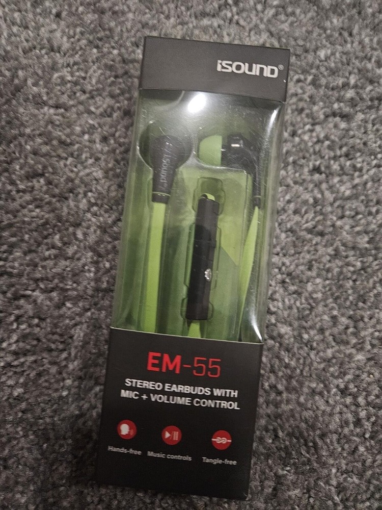 Isound EM-55 Green Earbuds