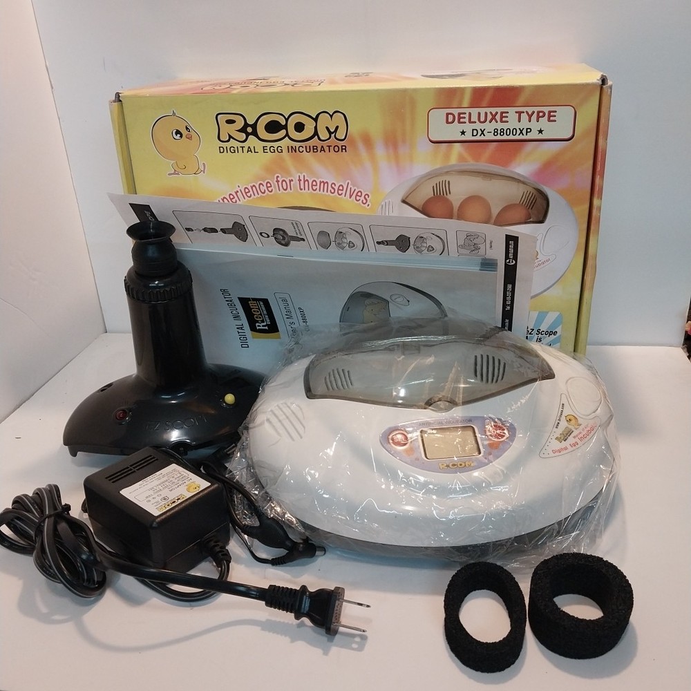 R-Com Digital Egg Incubator DX-8800XP + Inserts Nob