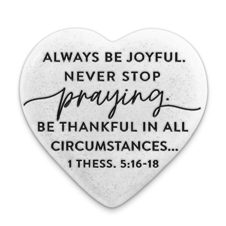 Scripture Stone Hope Heart Be Joyful