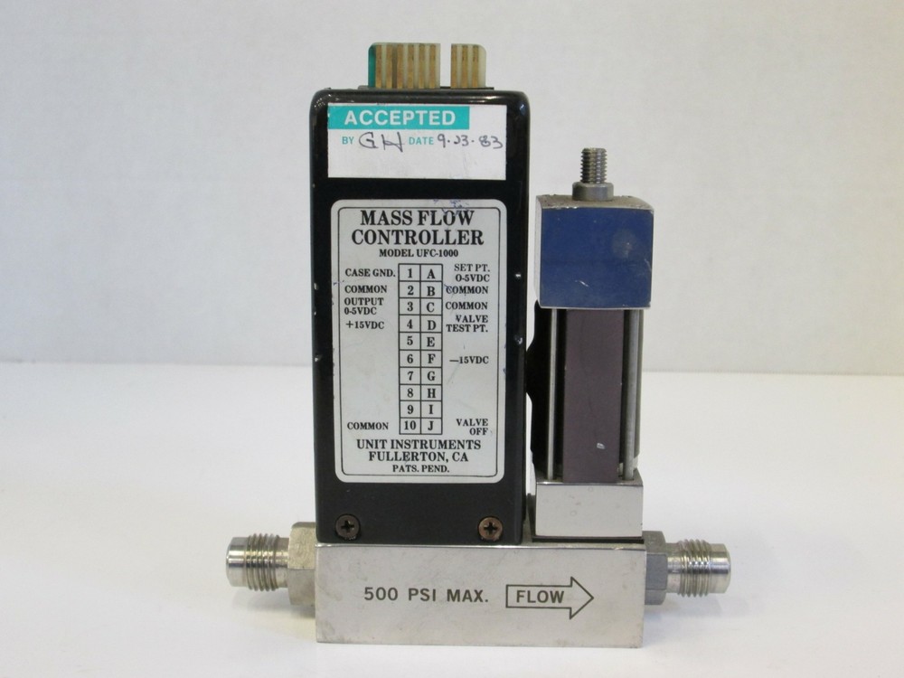 Unit UFC-1000, MFC, Mass Flow Controller, N2, 10 SLM, Used