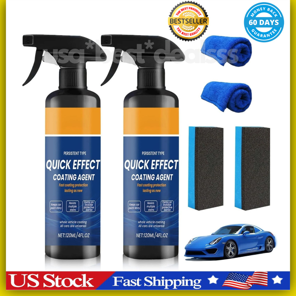 Advanced Car Quick-Acting Coating Agent Spray, Car Coating Spray, Quick Effect..
