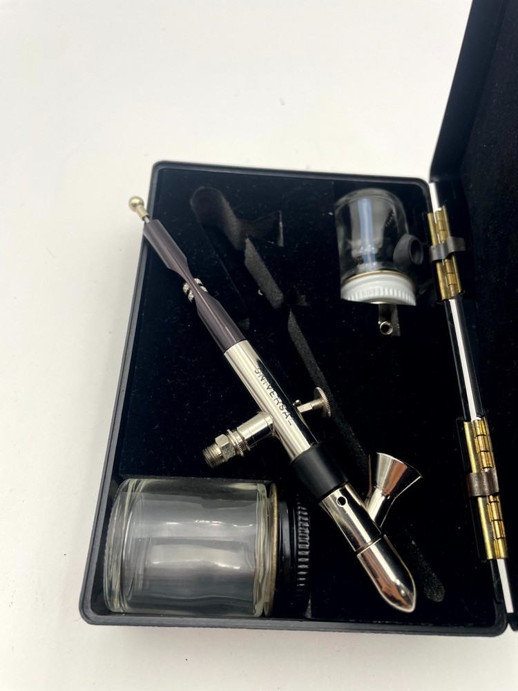 Badger 360-1 Gravity & Bottom Feed Universal Airbrush Set Silver Double Action