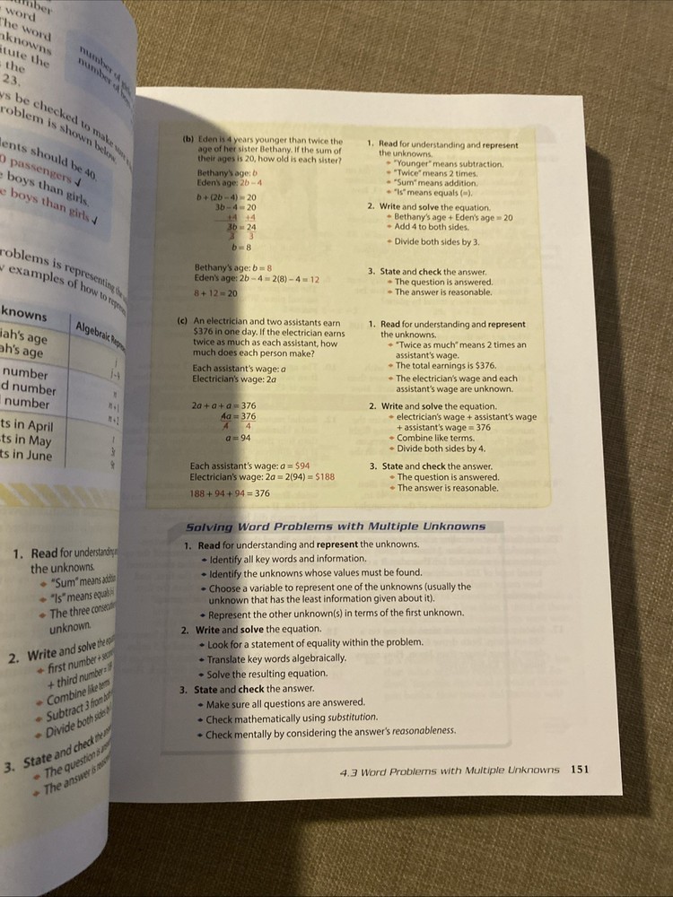 Abeka Pre-Algebra Work-text 8th grade 4th edition 319155