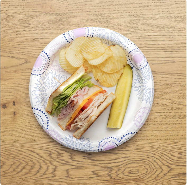 Great Value Disposable Paper Plates, 8.5", 200 Count