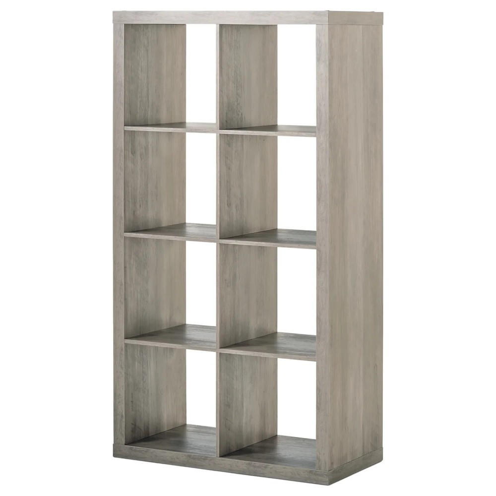 Better Homes & Gardens 8-Cube Storage Organizer, Rustic Gray, 150 lb capacity