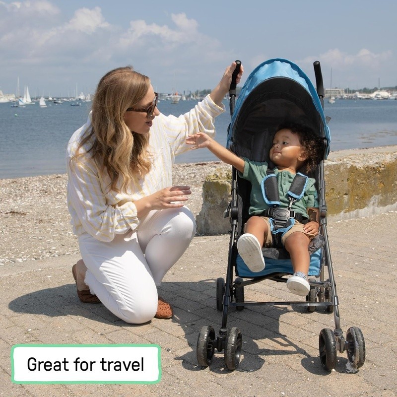Lightweight Stroller Compact Fold 5 Point Harness Multi-Position Recline Storage