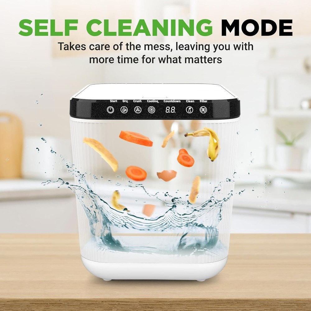 NutriChef Electric Kitchen Composter 3Qt Countertop Low Noise