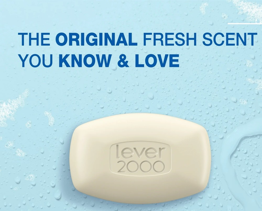 Lever 2000 Original Bar Soap, Refreshing & Moisturizing, 8 Count Pack