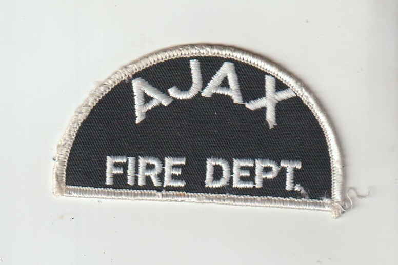 Ajax Fire Department older patch shipped from Australia