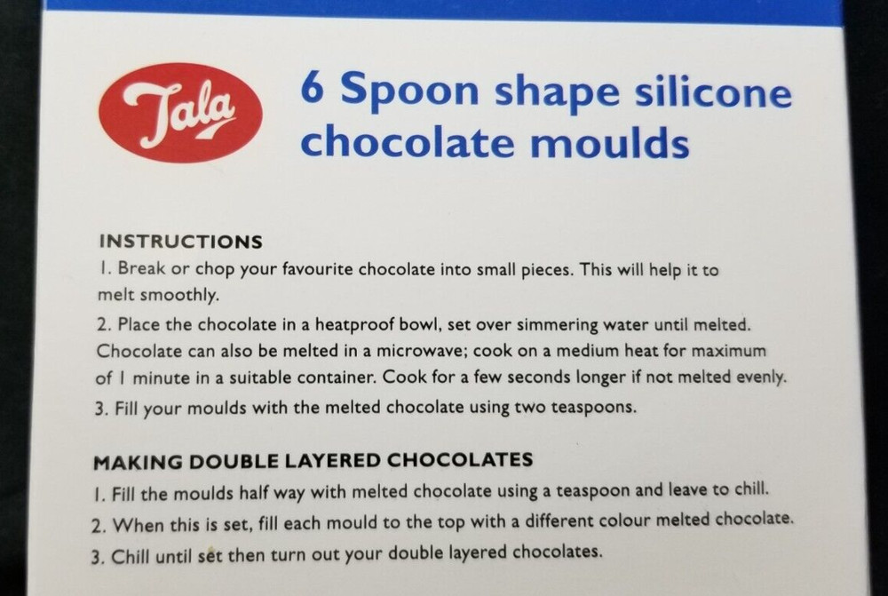 Tala Silicone Chocolate Spoon Mold