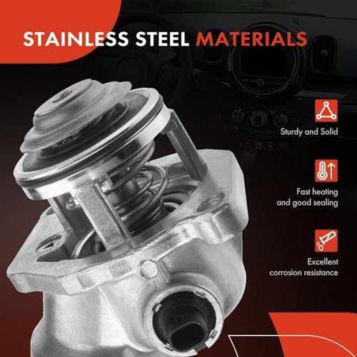 Engine Coolant Thermostat Housing Assembly with Gasket Compatible with