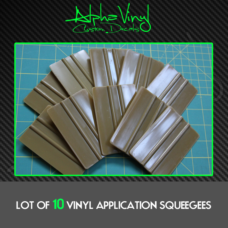 10 - Vinyl Application Squeegee - Decals Stickers Window Tint Squeegees Decal
