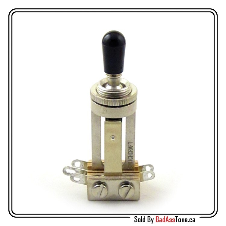 Switchcraft 3 way Toggle Switch - Long Body - Black Genuine Switchcraft Tip