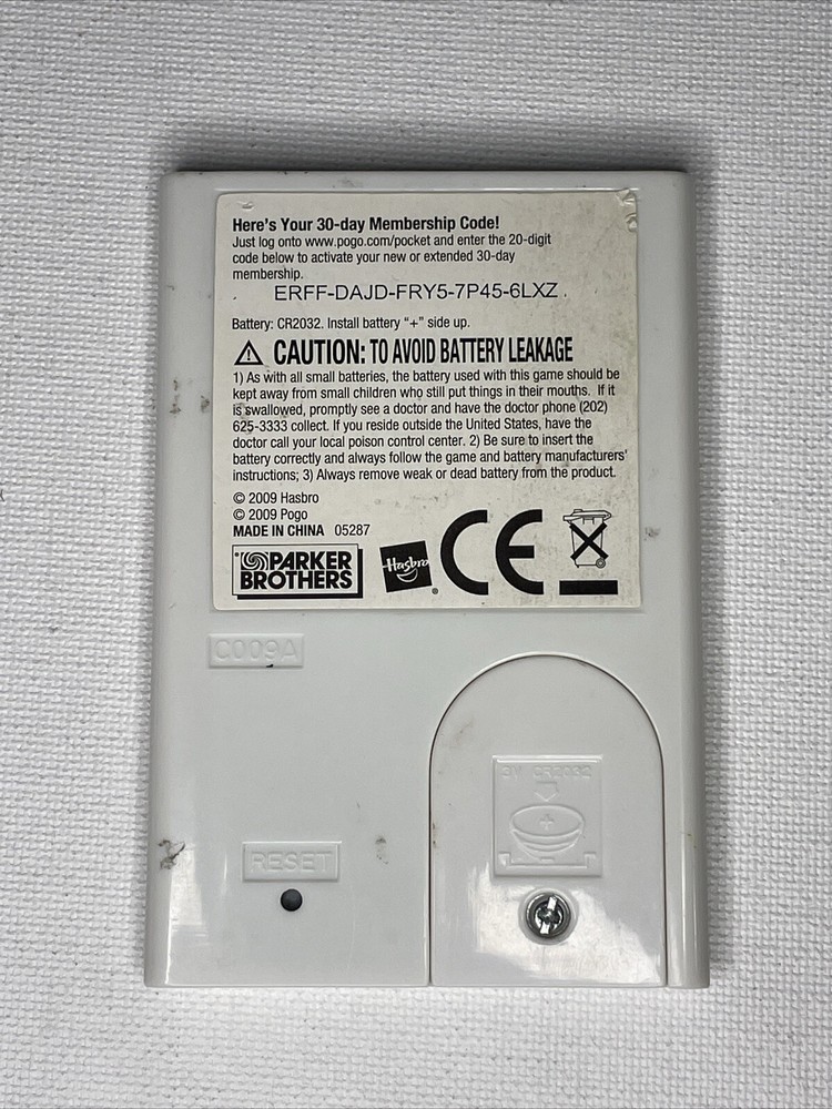 Monopoly Slots Pocket Pogo Electronic Handheld 2009 WORKS