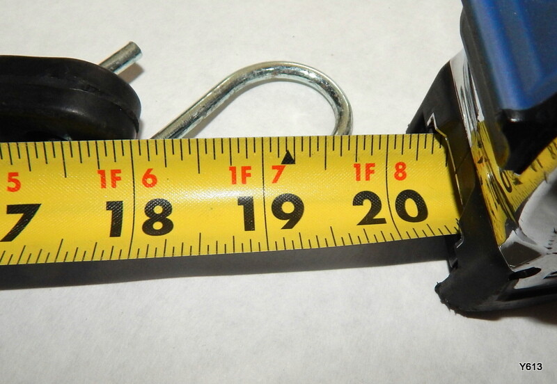 20" OAL Rubber Tie Down Bungee Strap