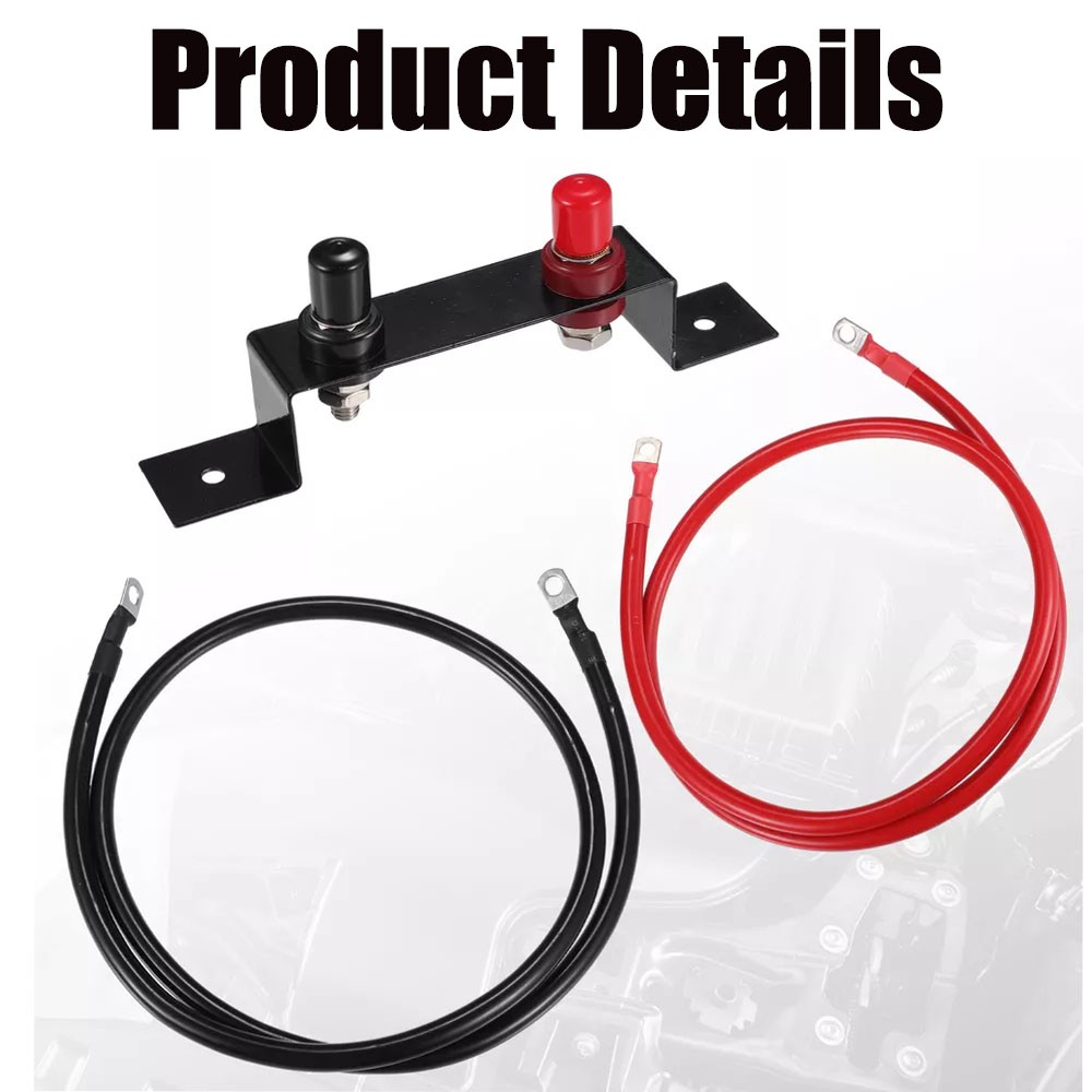 Heavy Duty Universal Battery Relocation Kit with Remote Terminal Jump Post