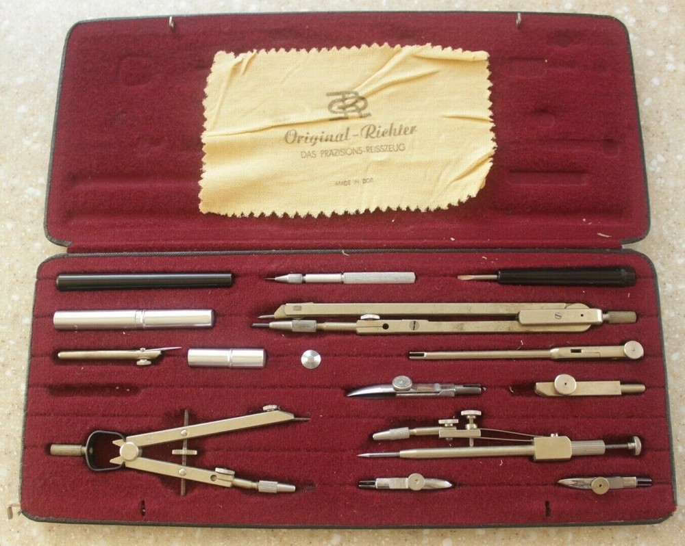 RICHTER TECHNICAL DRAFTING DRAWING SET Kopernikus VIIb ORIGINAL VINTAGE GERMANY