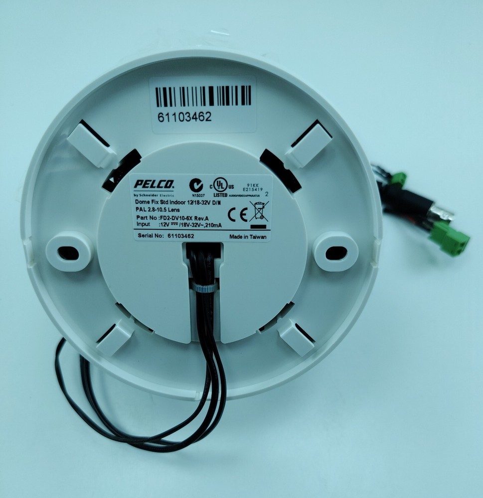 PELCO Dome Fix STD Indoor FD2-DV10-6X
