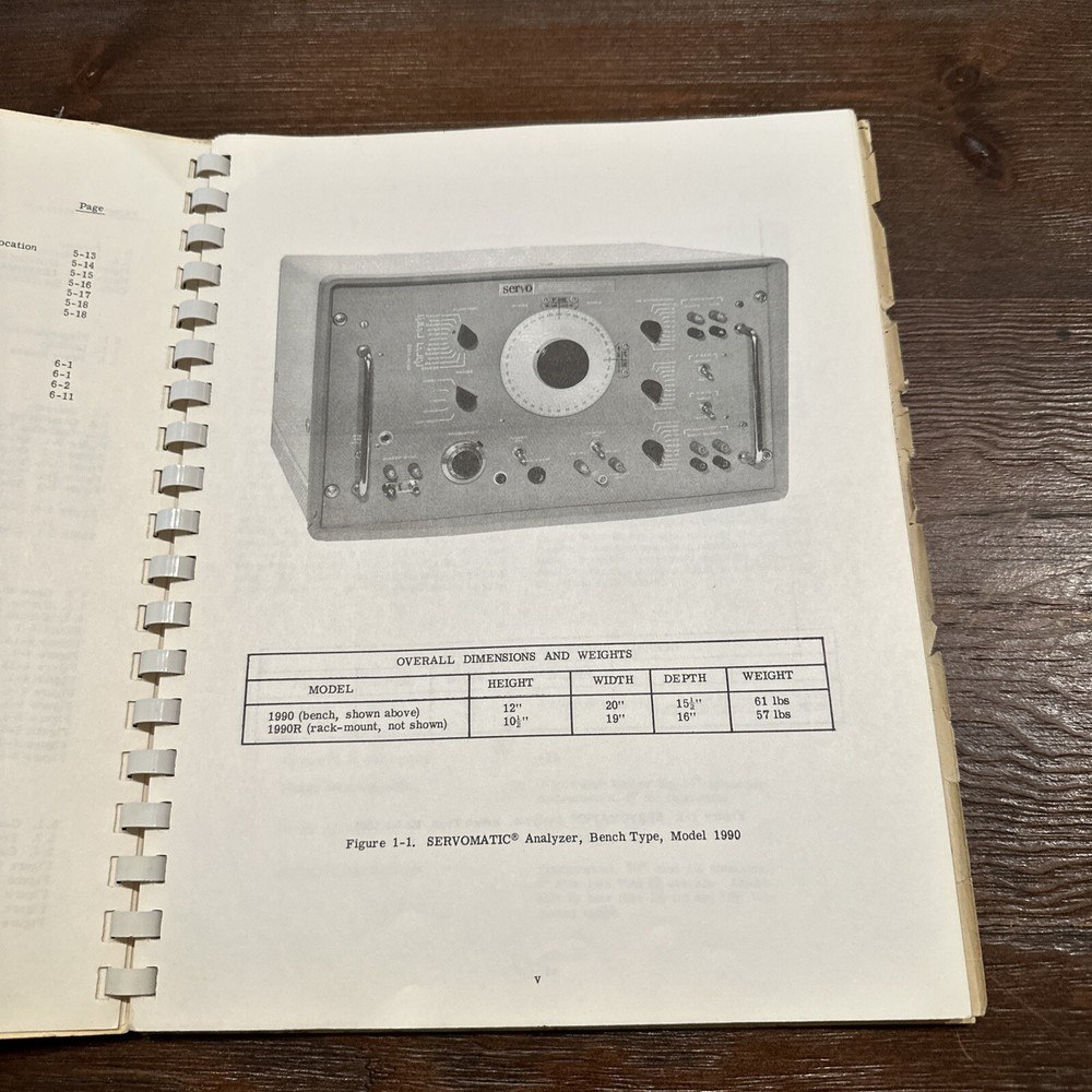 Servo Corporation Models 1990 & 1995 Servomatic Analyzer Installation Operation