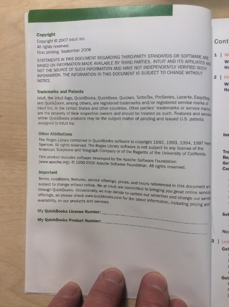 Intuit QuickBooks 2008 Startup And Quick Reference Guide BooksByDecade.com