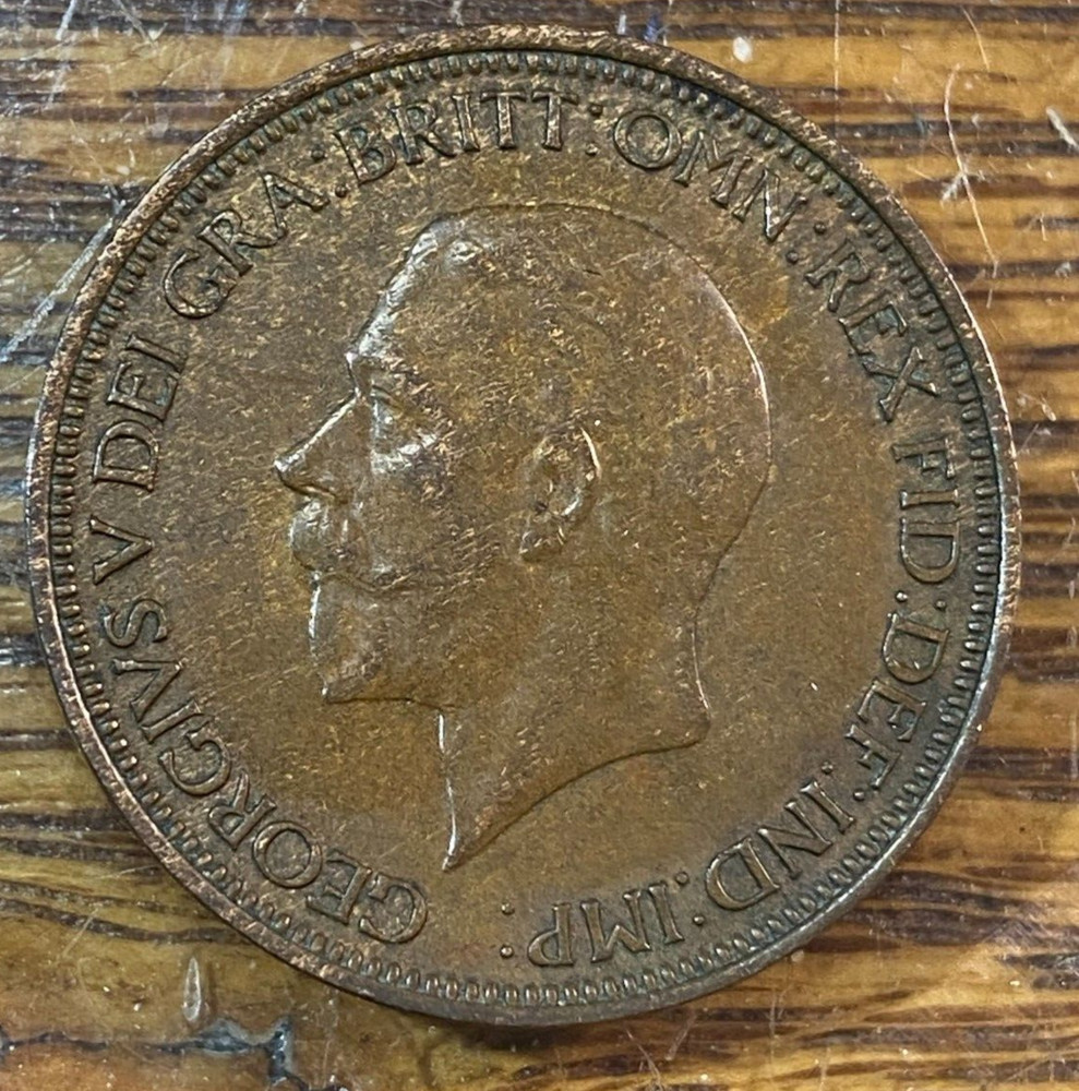 1936 Great Britain 1/2 Penny Nice Original AU CHRC