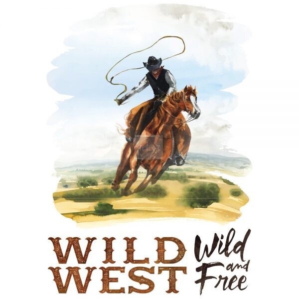 Wild West Wild & Free Transfer - FREE SHIPPING!