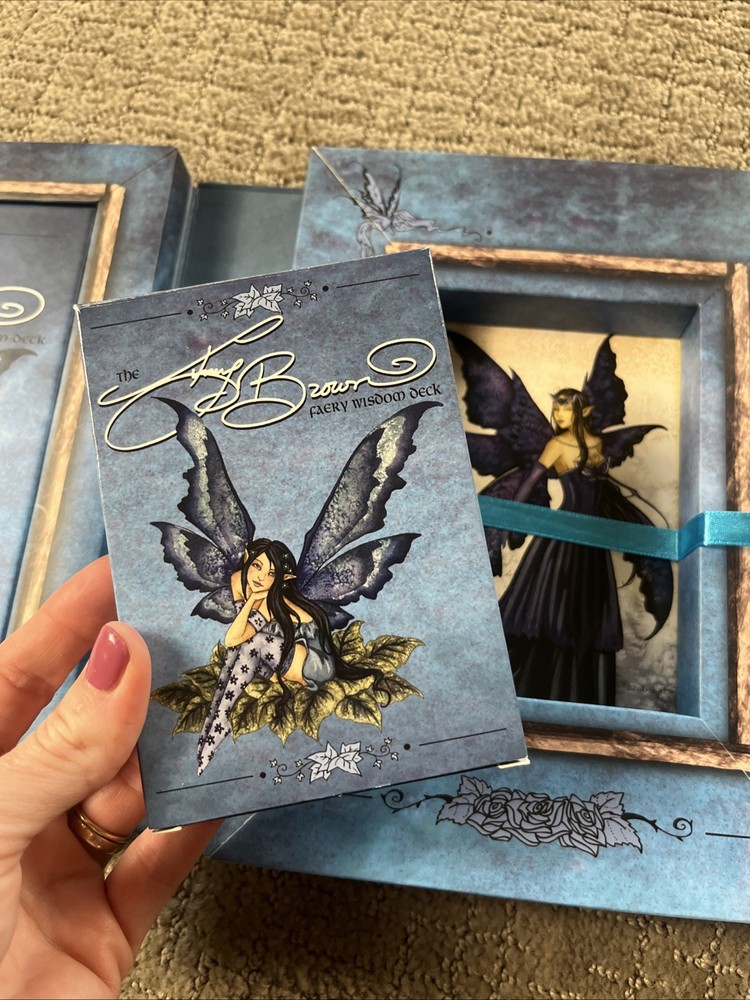 Amy Brown Faery Wisdom Deck 64 Cards + Book Set Nancy Brown Oracle