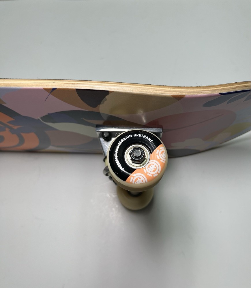 NEW Element Complete Skateboard 8”Floral Deck w/ Element Trucks & Terrain Wheels