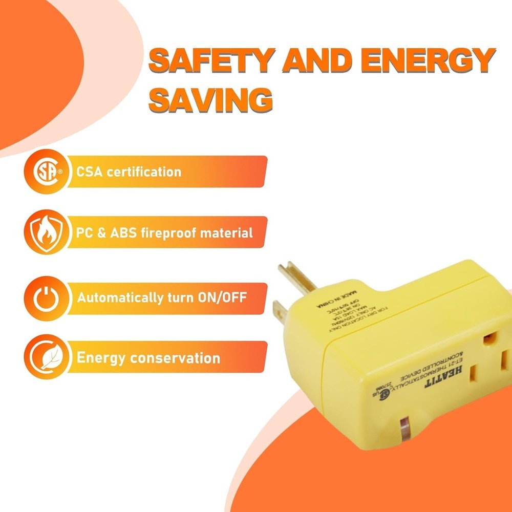 Thermostatic Outlet ET-21 - Automatic Power Control for Energy-Efficient Heating