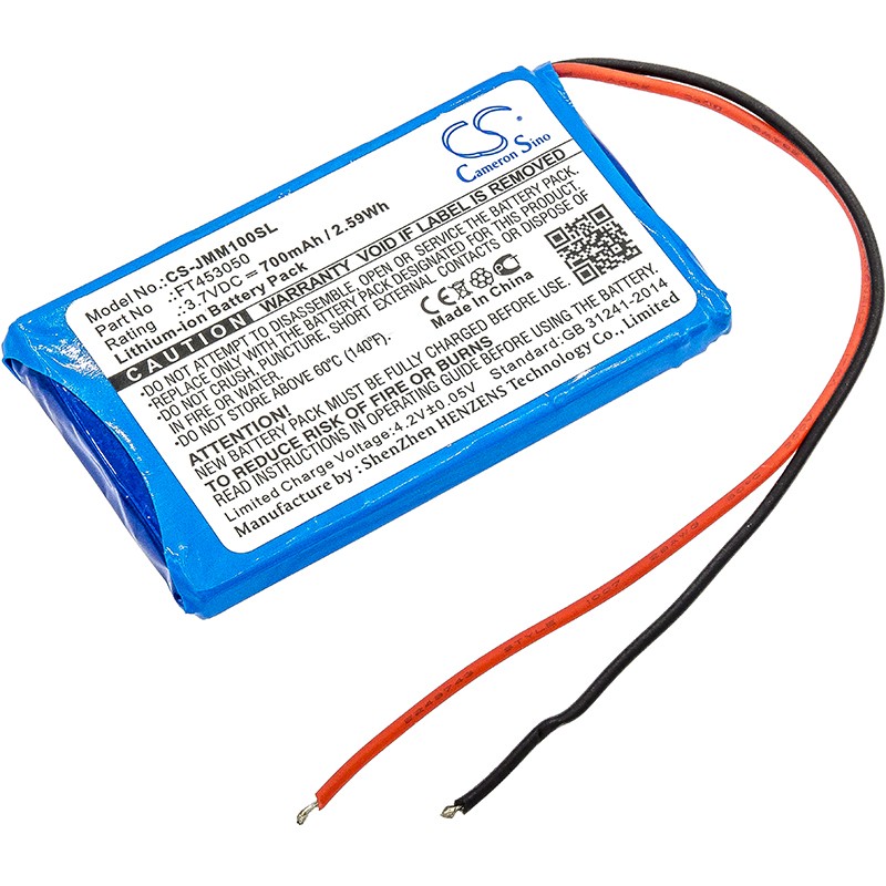 Battery for JBL Clip+,Micro,Micro Wireless 2013,Synchros E40BT 453048D,FT453050
