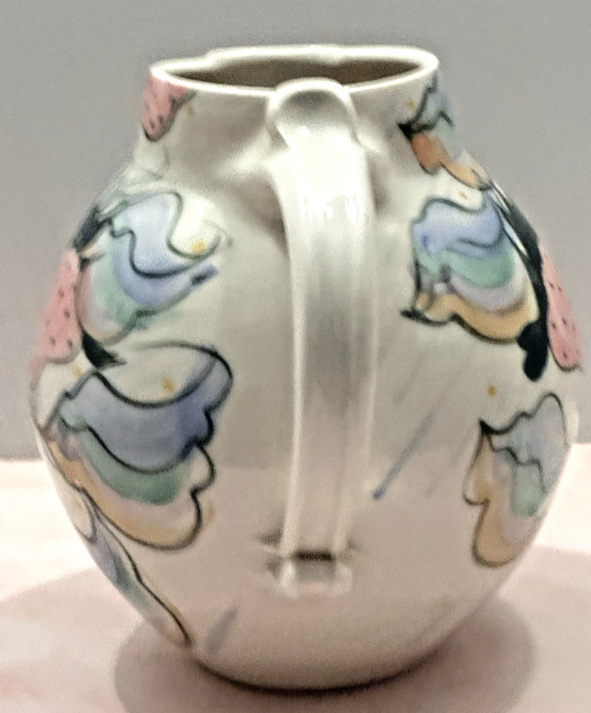 Pitcher Hand Painted with Strawberry’s Decor MCM Pitcher Unbranded
