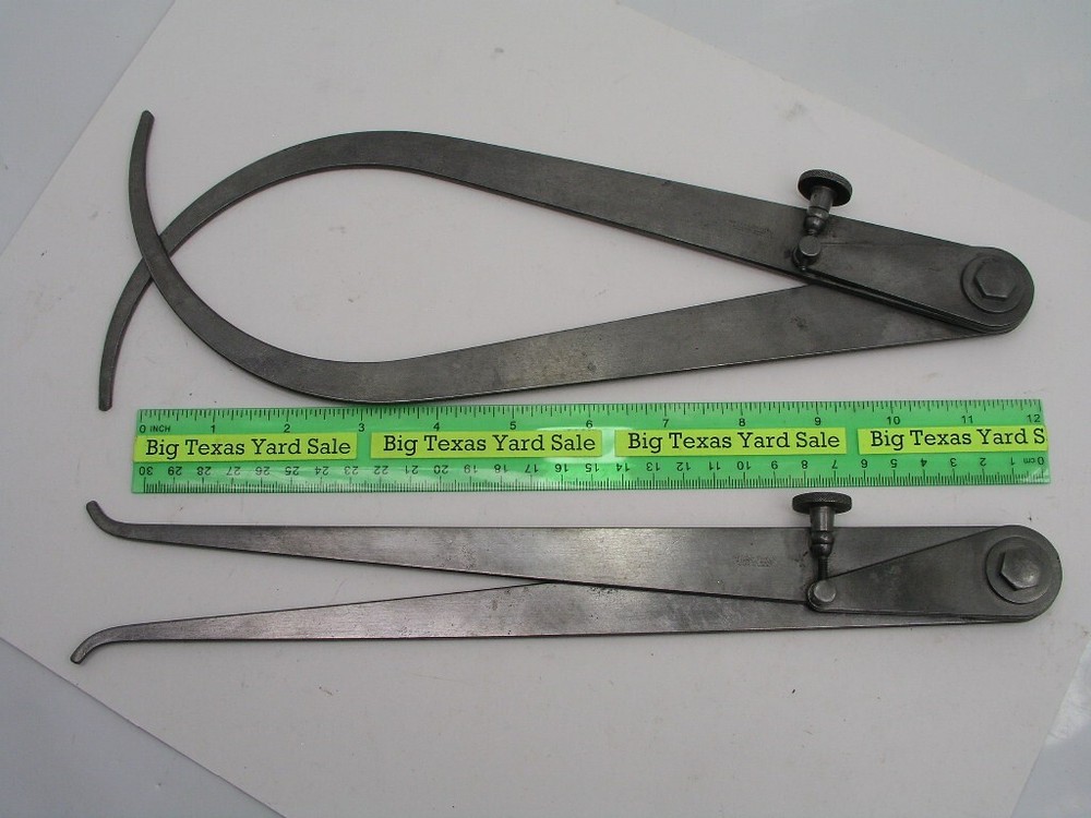 12" Leg Lufkin Inside and Outside Caliper Set
