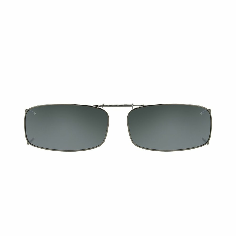 Solar Shield Clip-On Polarized Sunglasses, 54 REC 8