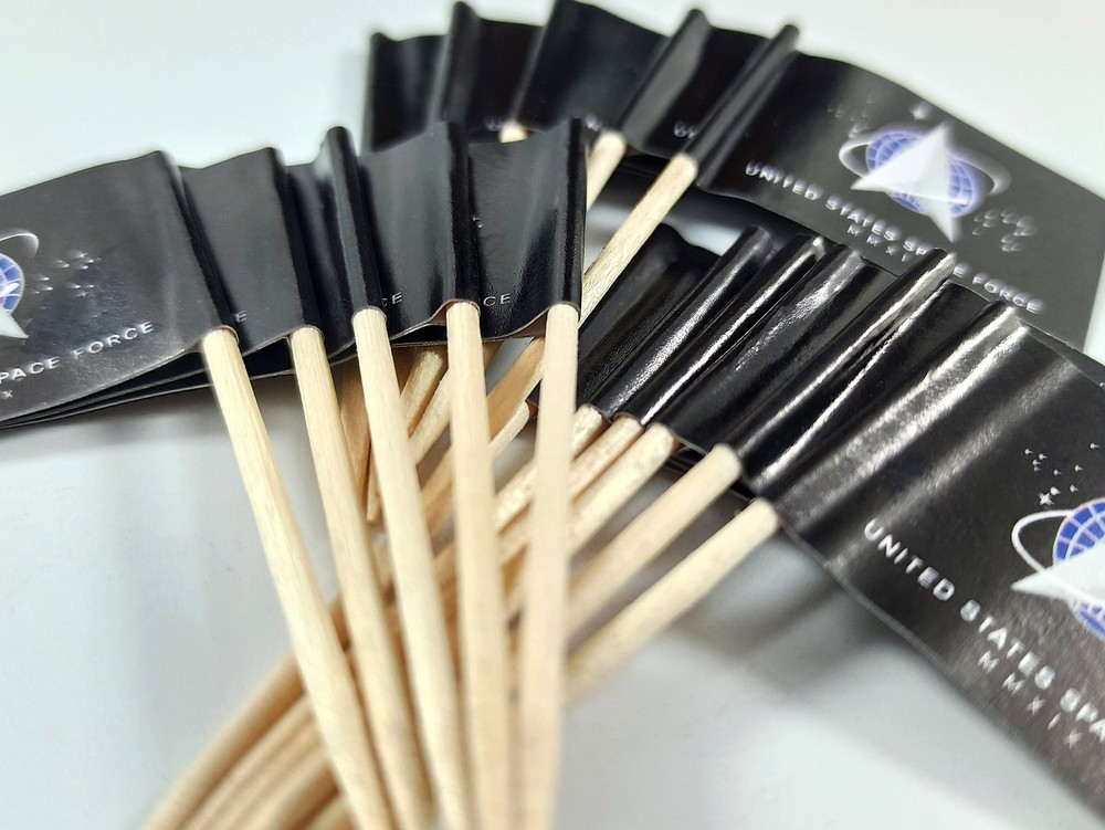 200 pcs US Space Force Toothpick Flag Mini Small Cupcake Topper Flags USA