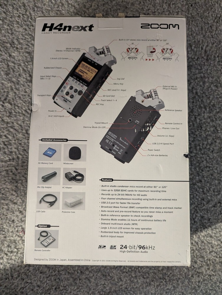 Zoom H4n Digital Recorder NIB