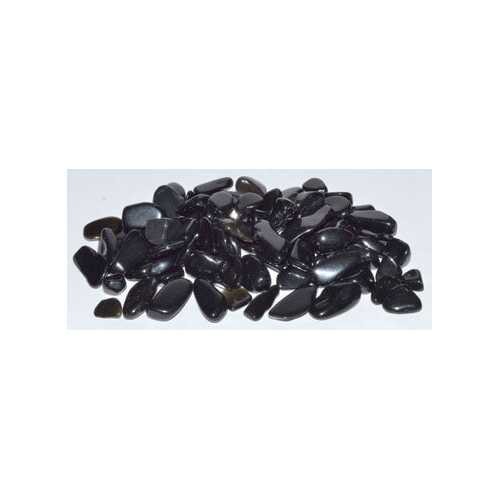 1 Lb Obsidian, Black Tumbled Chips 7-9Mm