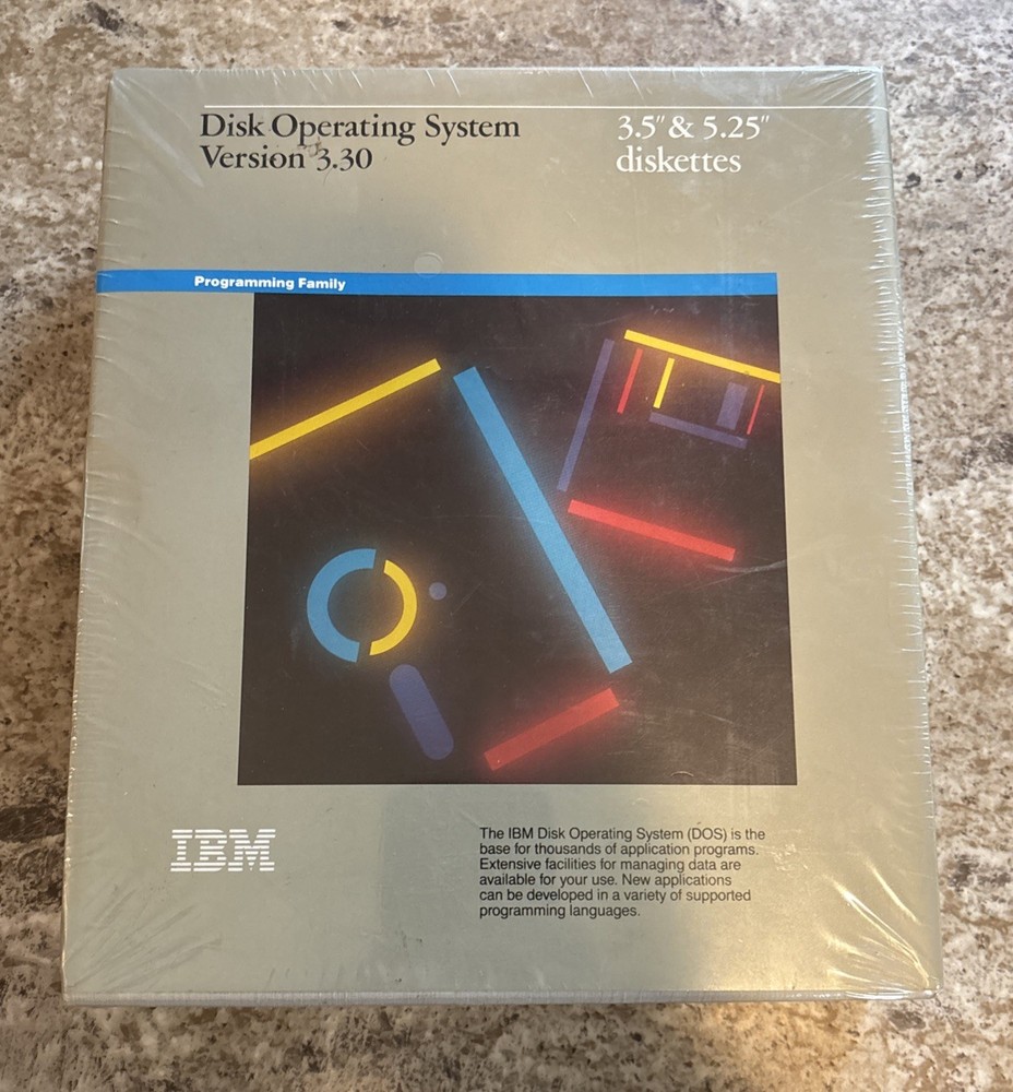 IBM Disk Operating System DOS Version 3.30 1987 3.5" & 5.25" Diskettes  Sealed