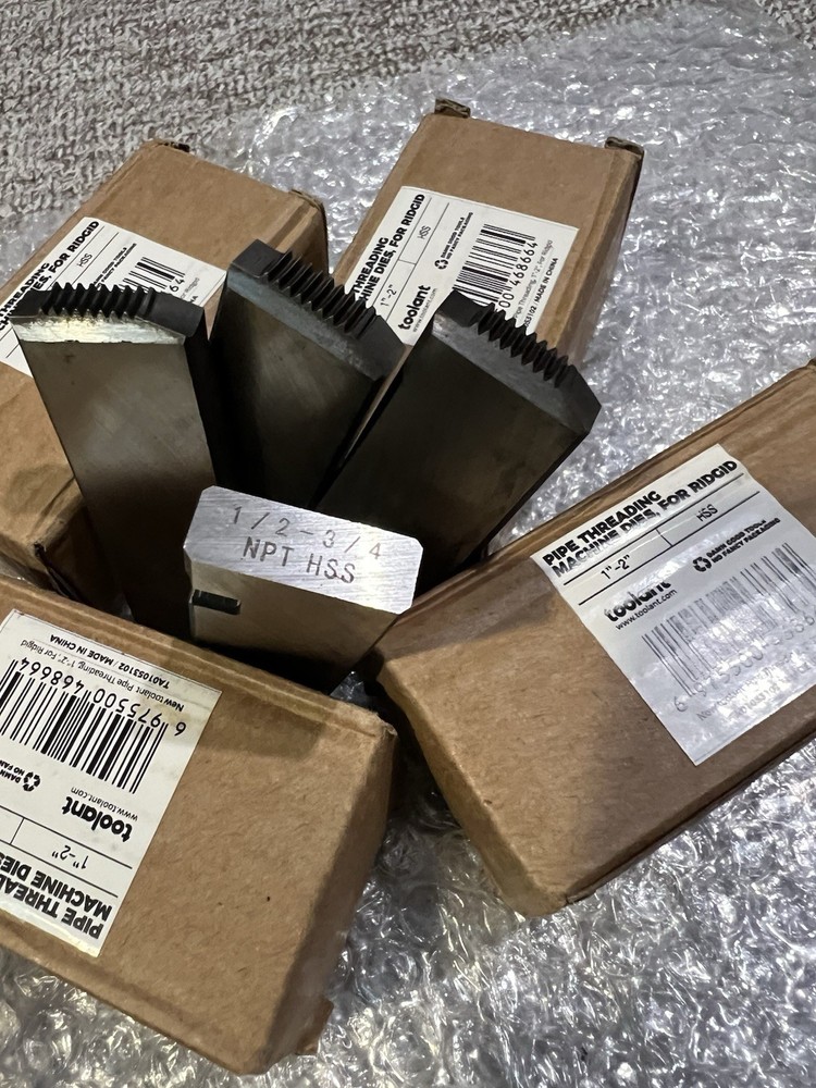 Pipe Threading Machine Dies 1”-2”, For Ridgid