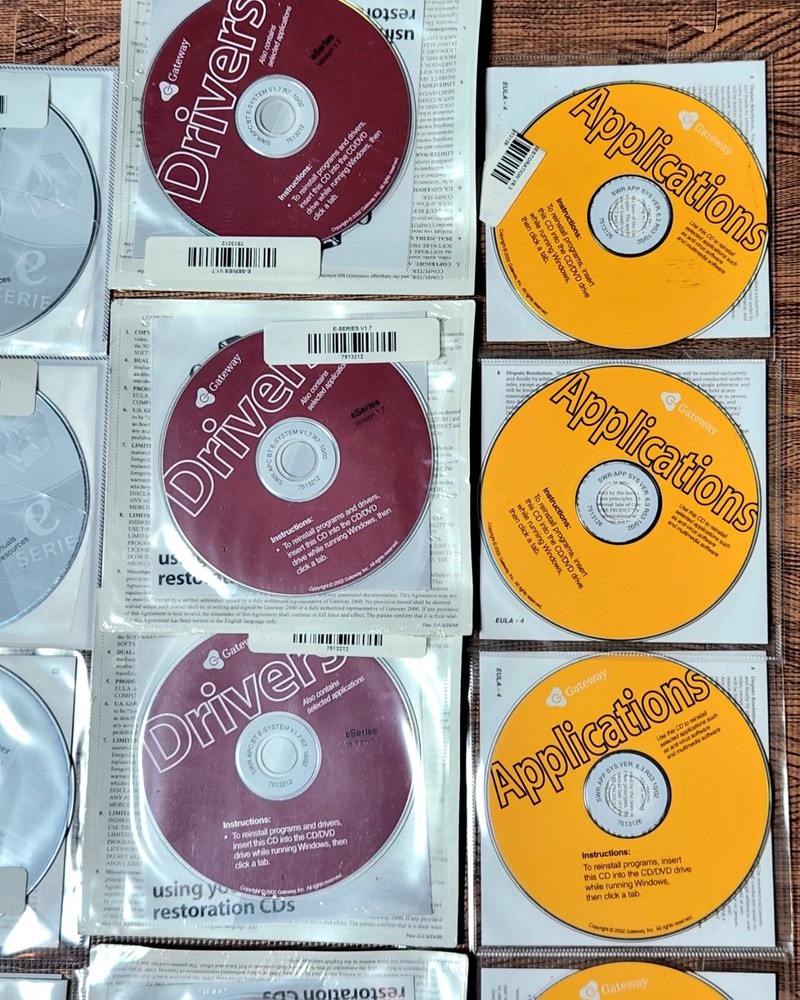 (12 Disc Lot) Vintage Gateway Applications Disks Drivers Documentation Server