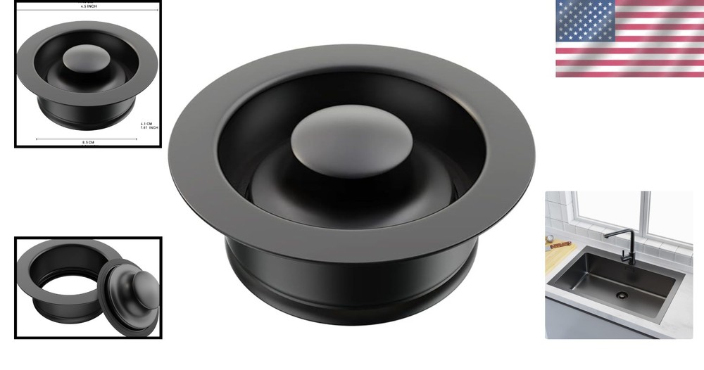 Versatile Garbage Disposal Sink Flange Plug - Durable Stainless Steel Design