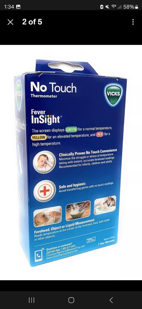 Vicks No-Touch 3-in-1 Thermometer