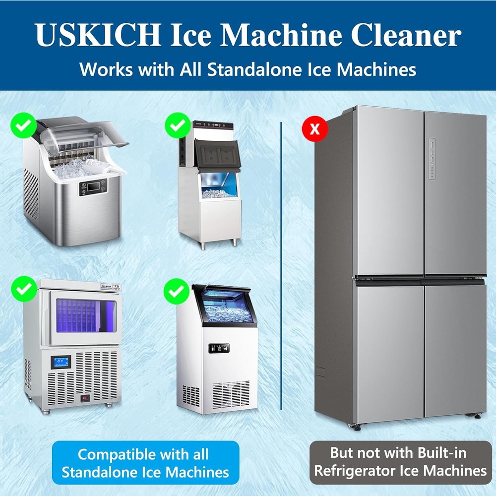 Ice Machine Cleaner Descaler Tablets-36Pack Ice Maker Cleaner Compatible W/