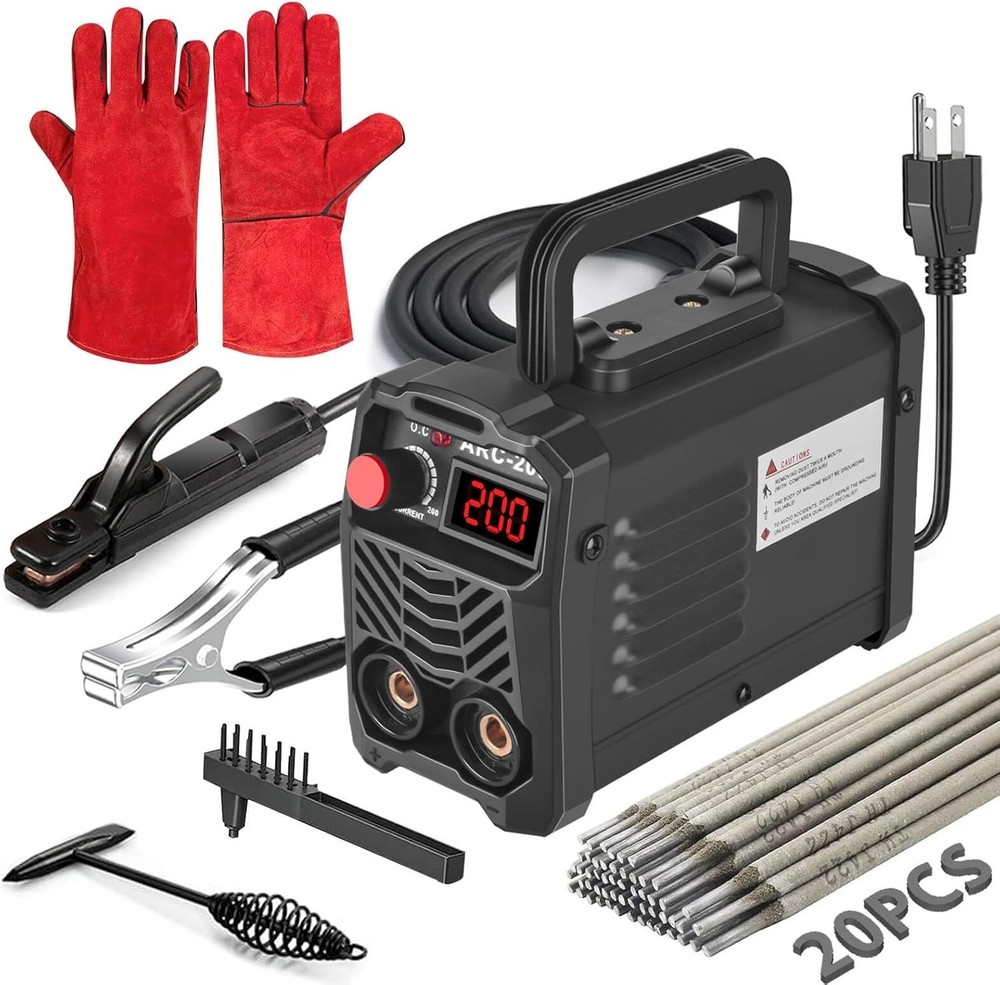 200A Mini Portable Welding Machine with 20 Rods - Advanced IGBT Technology