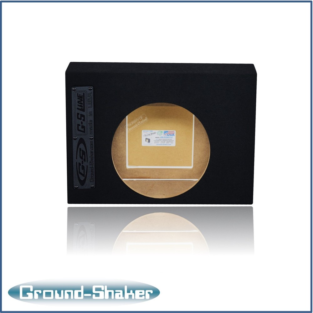 12" Single Sealed Shallow Mount Sub Box Slim Speaker Box Subwoofer Enclosure