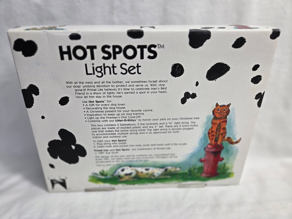 Hot Spot Light Set by Primal Lite-plastic Dalmatians & firehydrant covers only