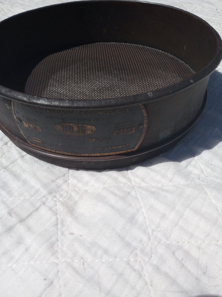 Mining Testing Sieve USA STANDARD #16 BRASS
