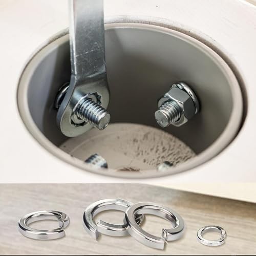 Spring Lock Washers Assortment Kit 1780 Pcs - Metric & SAE Split Washers, 304 SS